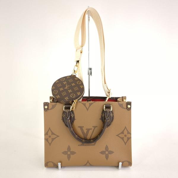 極美品 LOUIS VUITTON ルイヴィトン M46373 モノグラム RFIDタグ オンザゴー...