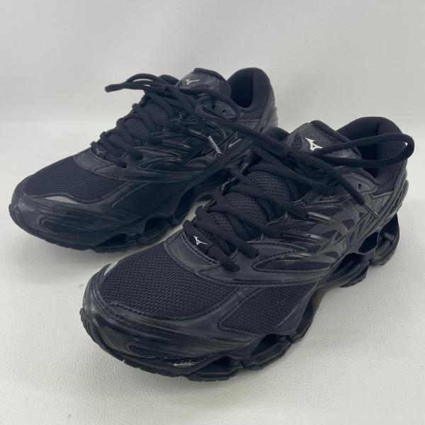 【美品】 ミズノ ウエーブプロフェシーLS スニーカー ブラック サイズ27cm D1GA33370...