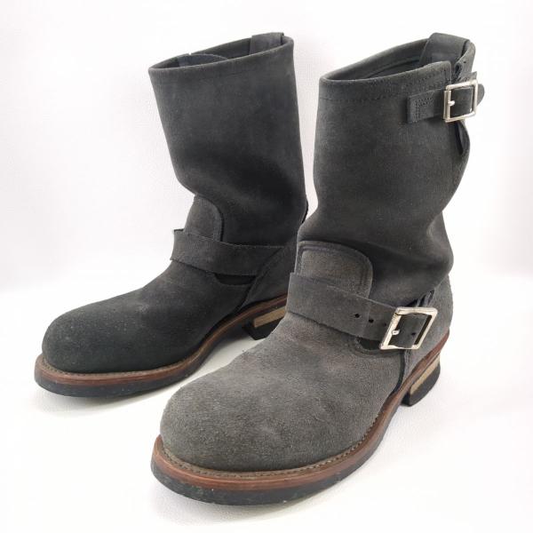 【中古】 RED WING × BEAMS別注 エンジニアブーツ メンズ グレー系 サイズ26cm ...