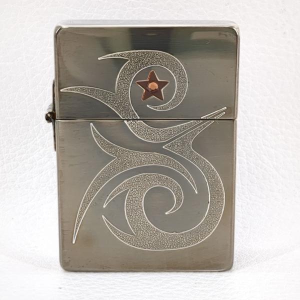 【未使用】 Zippo 1935レプリカ SEVENSTARS 2008年製 ガンメタ スターストー...