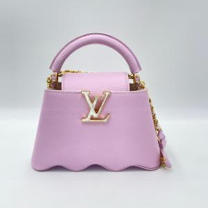 美品 LOUIS VUITTON ルイ・ヴィトン カプシーヌMINI M22122 トリヨンレザー ピンク系 2WAYショルダー ハンドバッグ RFIDタグ ◆2004