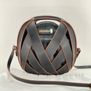 PERRIN PARIS ペランパリ ショルダーバッグ ル プチ パニエ LE PETIT PANIER ブラック レザー 2WAYショルダーバッグ ◆2004