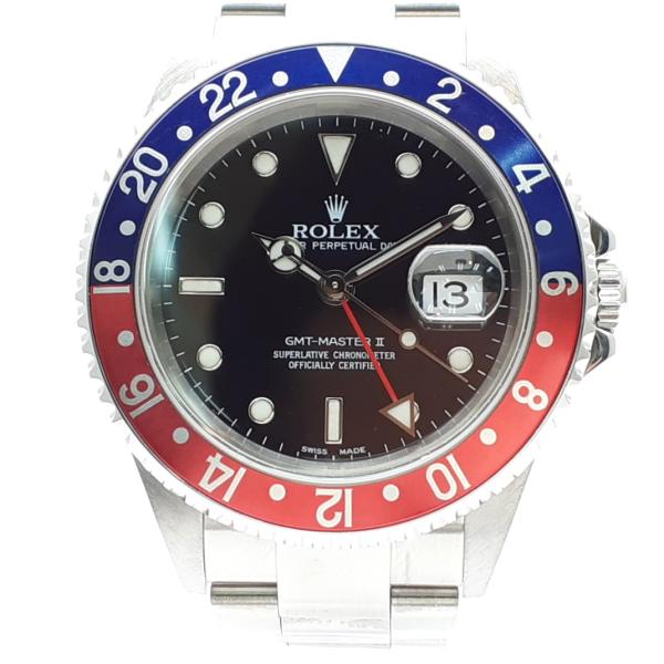 保証付 ロレックス GMTマスターII 16710BLRO 自動巻 メンズ 腕時計 ROLEX GM...