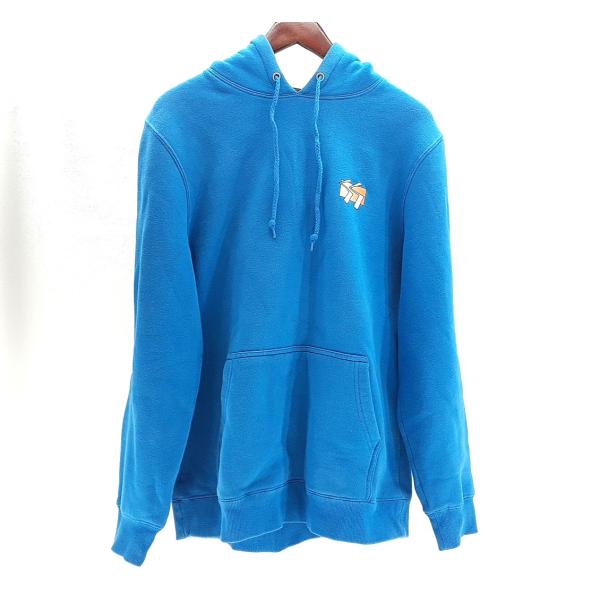 ステューシー レディース ブルー(水色）パーカー SIZE S 綿80％・ポリエステル20％ 色褪せ...