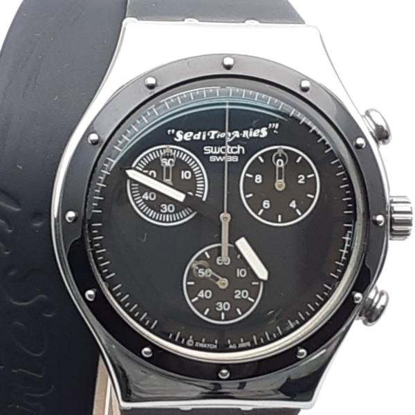 状態一読 スウォッチ×ヴィヴィアンウエストウッド セディショナリーズ クォーツ メンズ 腕時計 Sw...