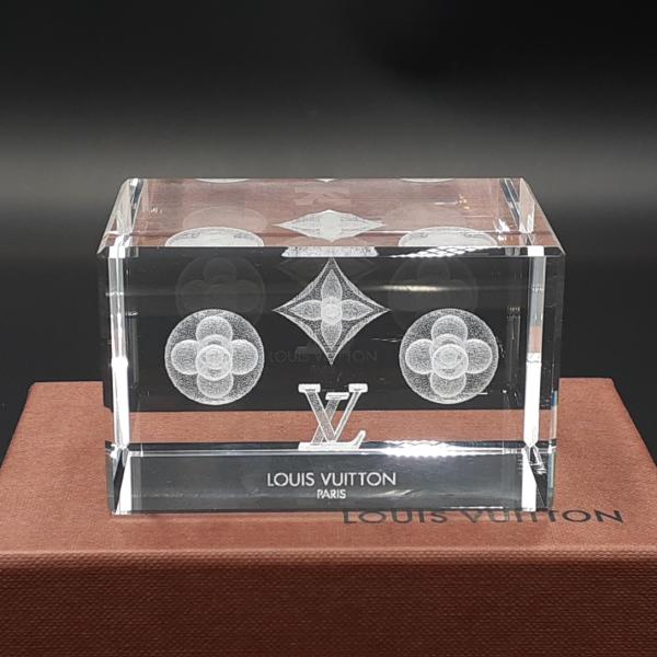 ルイヴィトン ノベルティ クリスタル ペーパーウェイト LOUIS VUITTON 美品 ◆3105...