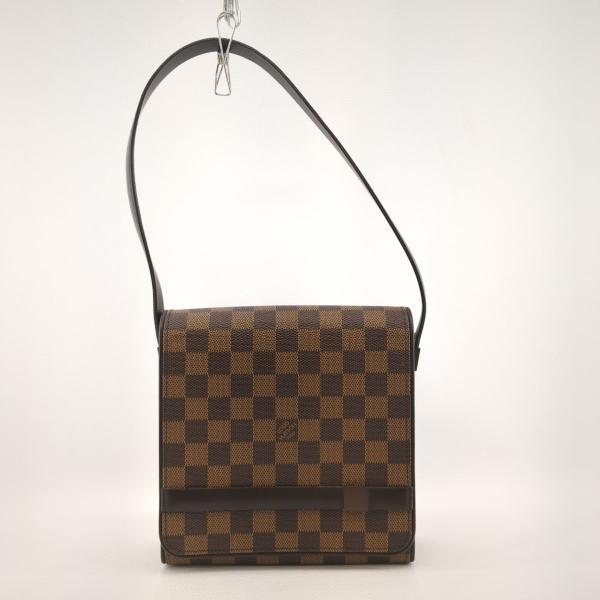 廃盤】ルイヴィトン トライベッカ・カレ ダミエ エベヌ N51161 ハンドバッグ 四角 スクエア ...