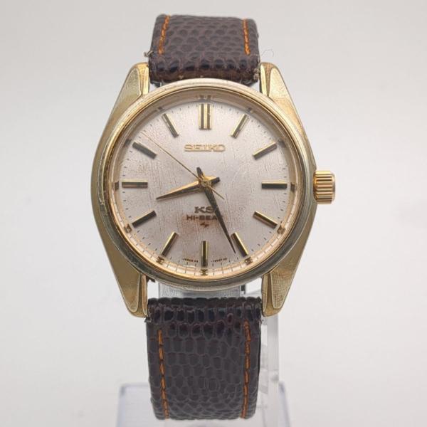 保証付】SEIKO キングセイコー ハイビート 45-7001 手巻き メンズ 腕時計 オーバーホー...