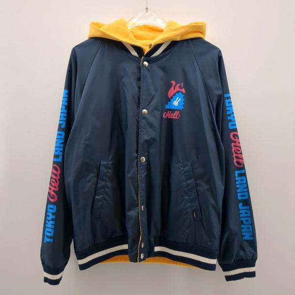 キューン ナイロンジャケット パーカー SIZE 3 ネイビー×イエロー リバーシブル CUNE  ...