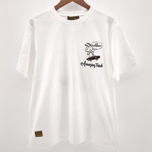 未使用品 　フラッグスタッフ　432035　半袖Tシャツ　ホワイト　SIZE L　スヌーピー　SNO...