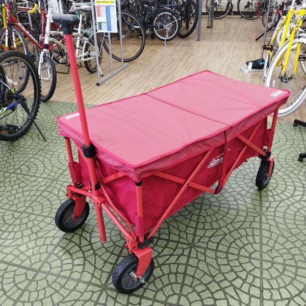 Coleman アウトドアワゴン・ワゴンテーブルセット レッド 欠品無し キャリーワゴン アウトドア...