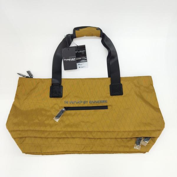 【美品】THE WARP BY ENNERRE NYLONLIP トートバッグ ブラウン 約58x1...