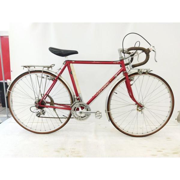 FUJI フジ ロードバイク レッド OLYMPIC OS18 SPORTIF 1980年代頃 3×...