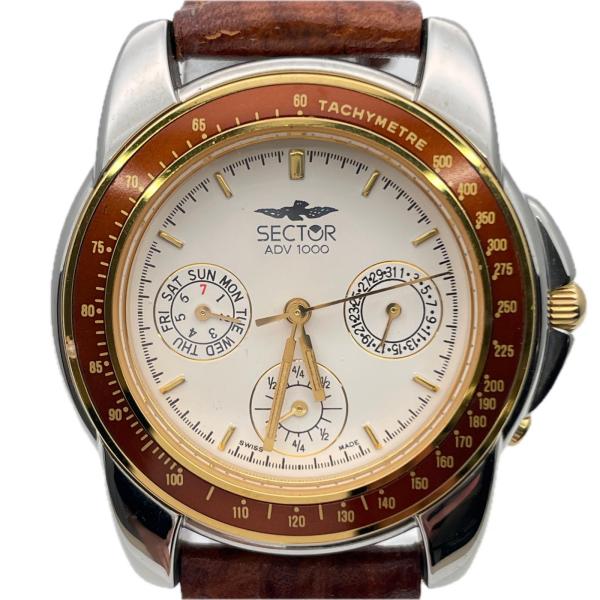 セクター ADV1000 クォーツ メンズ 腕時計 トリプルカレンダー 稼働品 ボーイズ 純正尾錠 ...