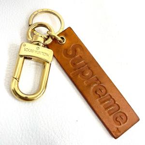 SUPREME×LOUIS VUITTON シュプリーム×ルイヴィトン キーホルダー MP2075 ブラウン ◆2010