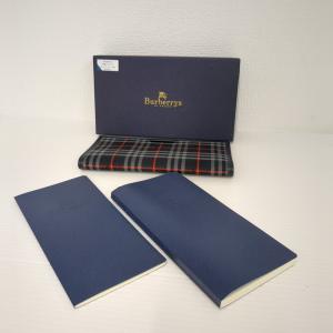 BURBERRY　手帳　手帳カバー 3点セット ノバチェック　ネイビー 　バーバリー ◆3115/登...