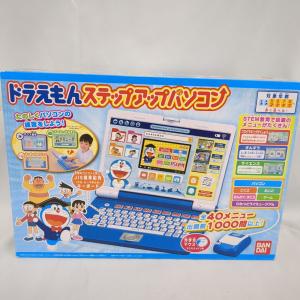 BANDAI ドラえもん ステップアップパソコン キッズパソコン 子供用 玩具 バンダイ  動作確認済み 箱・取説  ◆3115/登呂店｜pickupjapan