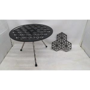 テーブルセット 山のU アサオブライフテーブル天板 アサノハポットマット天板 VOLCANO ボルケーノ ストロンガー三脚 ◆2011