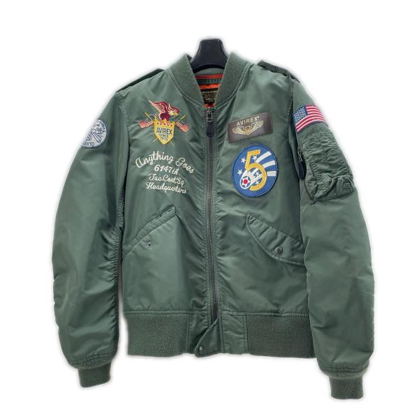 アヴィレックス フライトジャケット SIZE XL  Web&amp;DEPOT限定 オリーブ メンズ 古着...