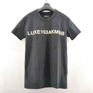 LUXE 163 AKM BB プリントTシャツ  メンズ ブラック SIZE M 19SS UED-001 　ロゴ割れあり ◆3118/静岡清水店｜pickupjapan