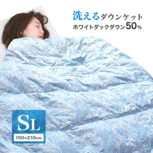 洗えるオールシーズン羽毛肌掛布団 掛け布団 : マックスレックス