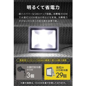 LED投光器 防水 電球色 昼光色 4300L...の詳細画像3