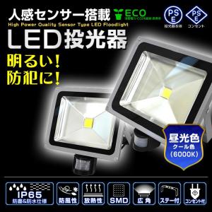 LED投光器 人感 30W 300W相当 人感...の詳細画像1