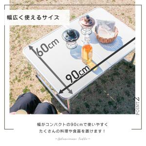 アウトドアテーブル 折りたたみテーブル キャン...の詳細画像5