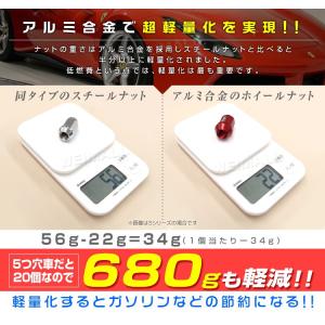 ホイールナット レーシングナット M12 P1...の詳細画像3