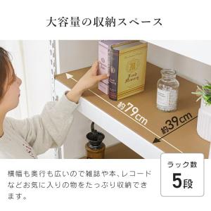 スチールラック オープンシェルフ 木製 ウッド...の詳細画像5