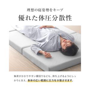 マットレス シングル 三つ折り 高反発マットレ...の詳細画像4