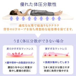 マットレス シングル 高反発マットレス 腰痛 ...の詳細画像4