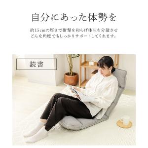 座椅子 1人掛け 腰痛対策 ハイバック おしゃ...の詳細画像5