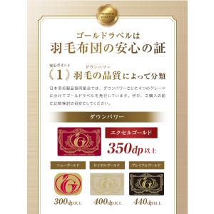 羽毛布団 掛け布団 シングル 冬用 寝具4点セ...の詳細画像2