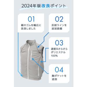 空調作業服 ファン付きベスト 冷却ベスト 野球...の詳細画像3