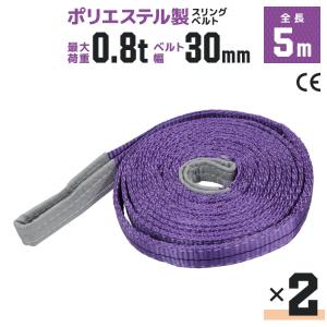 スリングベルト 5m 2本セット ポリエステルス...の商品画像