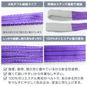 スリングベルト 2m 2本セット ポリエステル...の詳細画像4