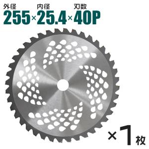 草刈 チップソー 草刈機用 替え刃 255mm×40P 草刈機パーツ 刃｜pickupplazashop