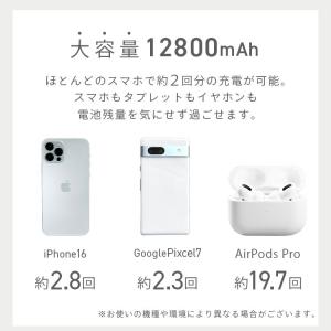 モバイルバッテリー 軽量 iPhone 大容量...の詳細画像4
