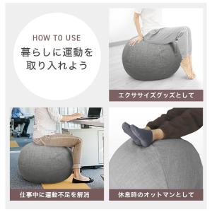 バランスボール 65cm 椅子 カバー付 クッ...の詳細画像4