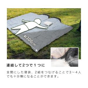 寝袋 シュラフ コンパクト オールシーズン 冬...の詳細画像4