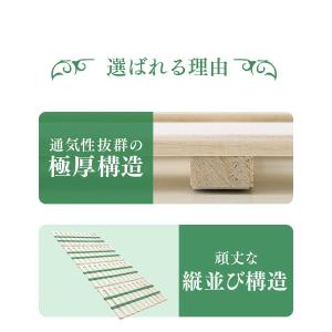 すのこベッド シングル すのこマット 四つ折り...の詳細画像2