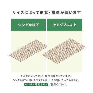 すのこベッド セミシングル 幅60cm すのこ...の詳細画像4
