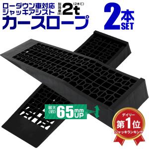 カースロープ ローダウン車対応 カーランプ ジャッキアシスト 耐荷重2t 2個1セット