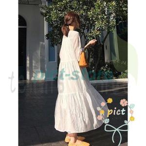 マキシワンピース ワンピース 秋 白 ホワイト フリル 結婚式 Aライン 着痩せ 長袖 お出かけ ミモレ丈 きれいめ マキシ丈ワンピース 代30代40代 Kiko 1525xm187 Pict 通販 Yahoo ショッピング