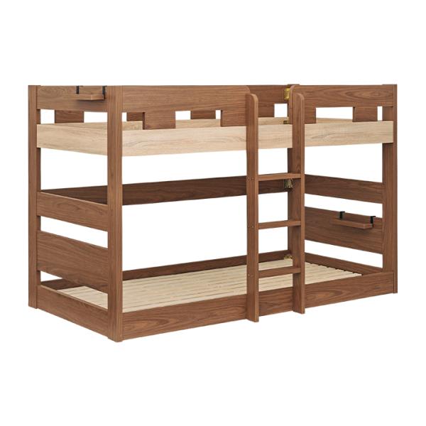 子育て中のママが開発した シンプル 二段ベッド 2段ベッド 二段ベット 2段ベット ロータイプ 木製...