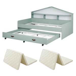 二段ベッド 大人用 子供 マットレス付き ハウス...の商品画像