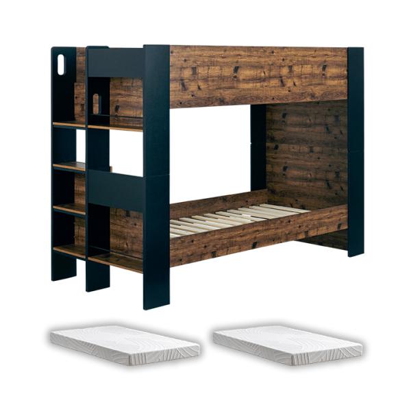 二段ベッド 大人用 子供 2段ベッド 大人 分割 分離 マットレスセット シングルサイズ おしゃれ ...