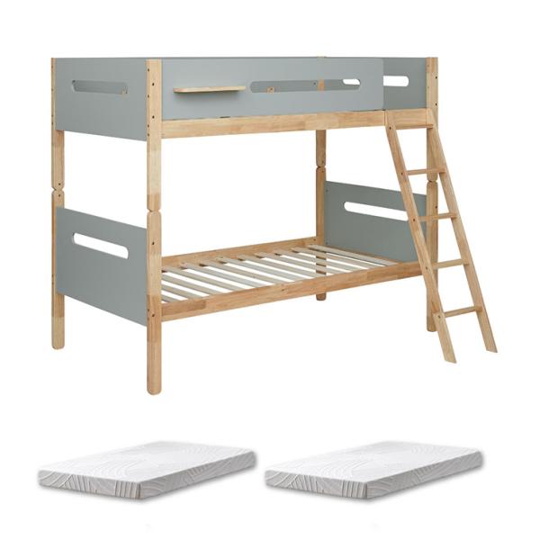 二段ベッド 大人用 子供 子供用 分割 シングルベッド マットレス 2枚セット すのこ 敷布団 おし...