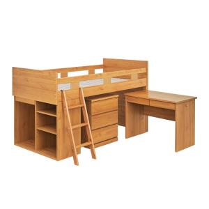 日本製 国産 システムベッド ロフトベッド システムベット ロフトベット シングルベッド システムベッドデスク ロータイプ 子供 大学生 大人用 MASH(マッシュ)